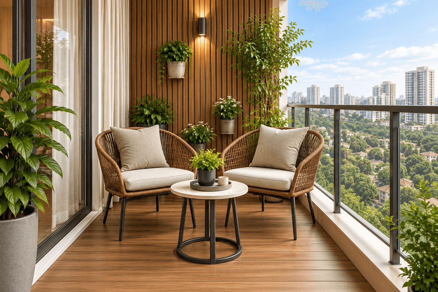 A balcony made for a quiet break