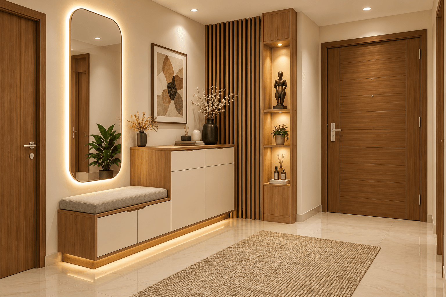 An entrance that keeps things organised