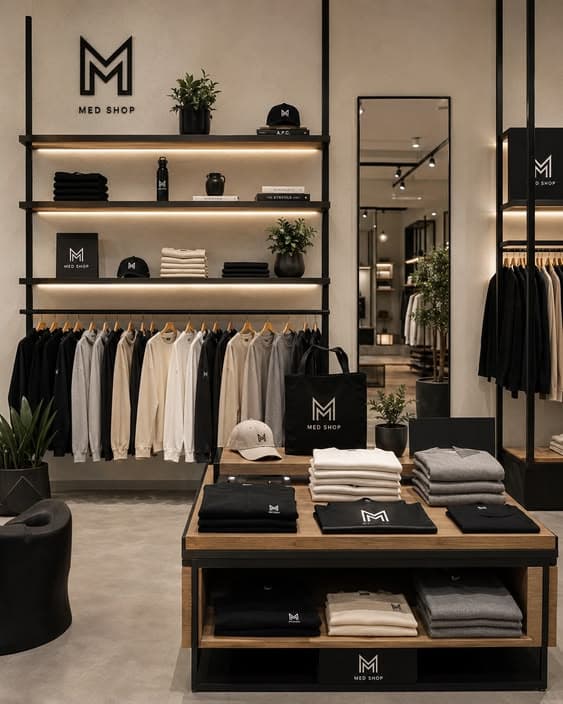 Premium fashion retail showroom