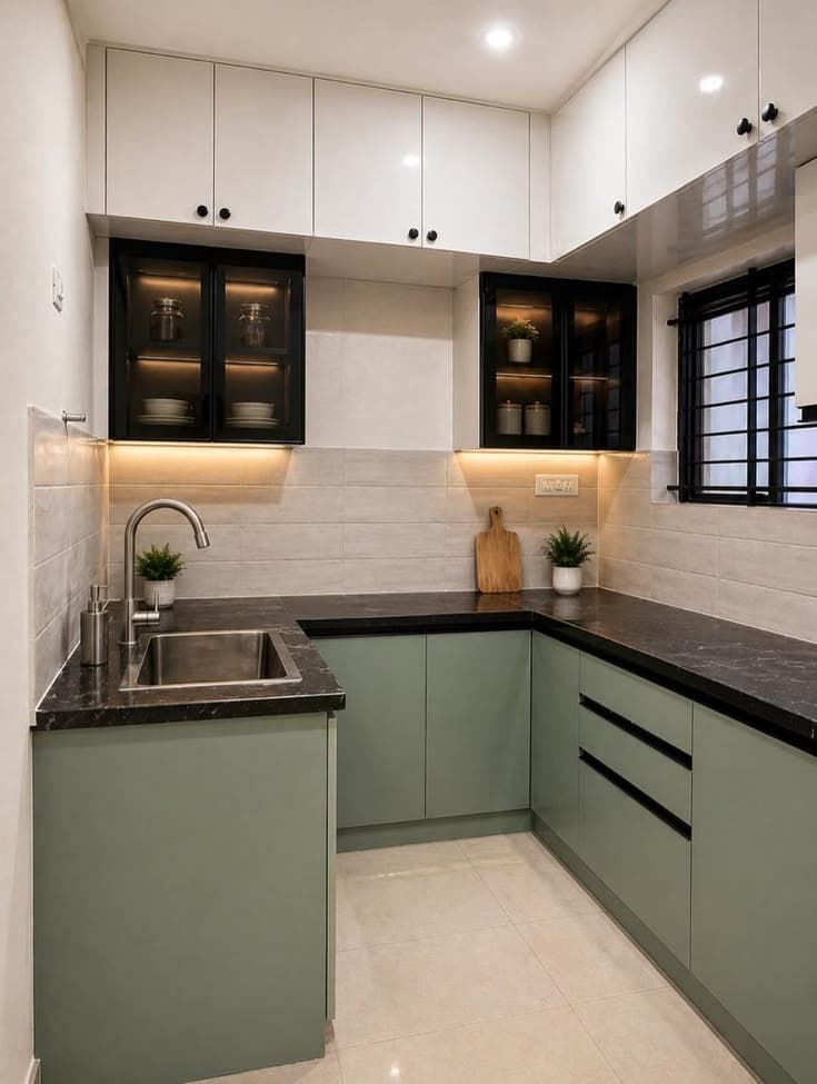 A kitchen that makes the most of its corners