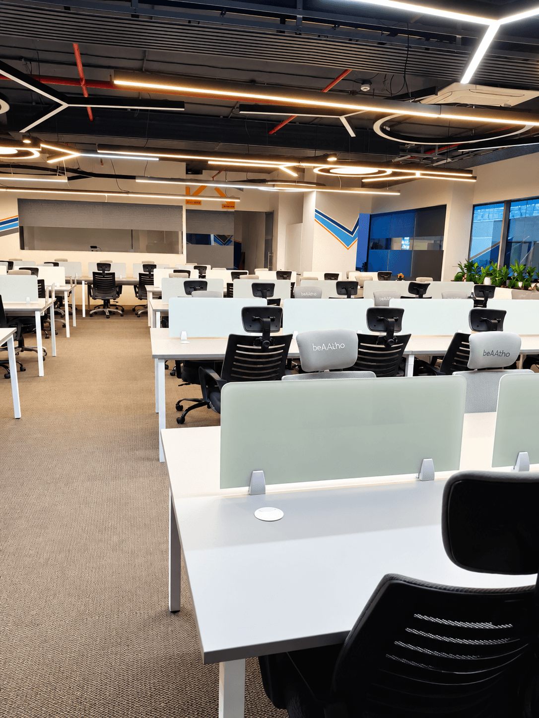 World Development Corporation office: Contemporary open-plan workspace